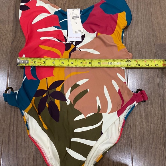 Last one Anthro Red Carter Charlie One-Piece Swimsuit - Picture 11 of 12